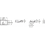 Roca ONA A32768C000 檯上洗手盆：Fineceramic薄陶、不對稱設計、整合置物架
